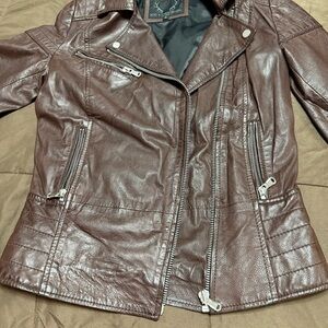 Brown Leather Women's Jacket